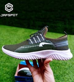 Men Breathable Mesh Training Casual Sneakers JF021 Green