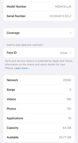 iPhone X pta approved 64 GB 100 health 5