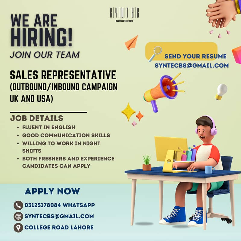 Sales Representative / Sales Closing End Representative 0