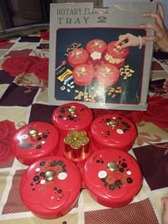 Rotatetable Dry fruit tray