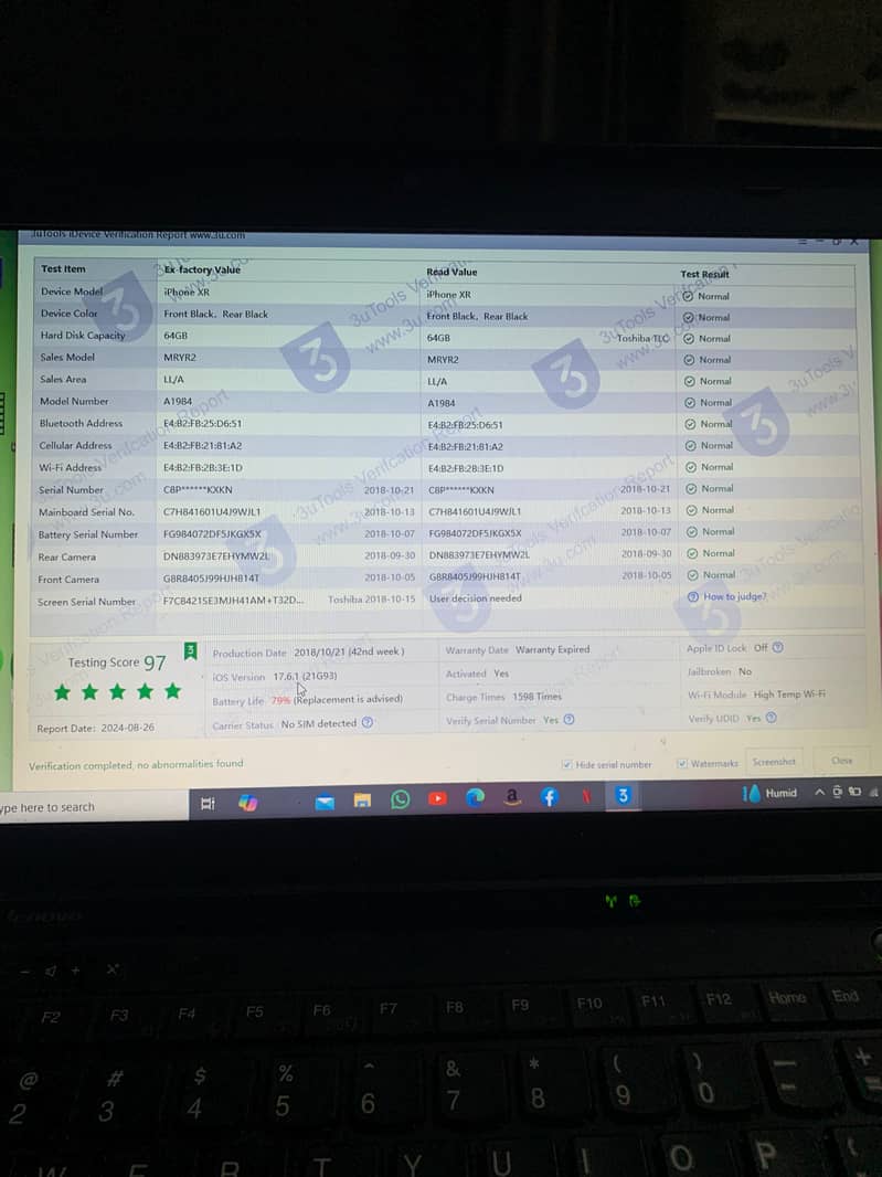 phone xr 64 gb non factory unlock telenor sim working 4