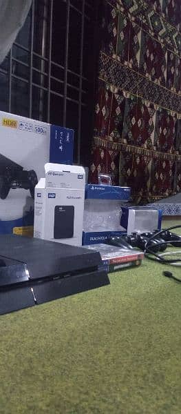 PS4 FAT 1TB NON - JAILBREAK With Box, Games And All Accessories 1