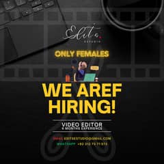 Female Video Editor Needed (Basic Skills Required)