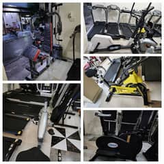 gym cycles& home gym 0308-1043214/elliptical/air bike/recumbent bike /