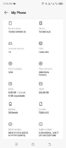 I am Seeling Tecno spark 20 8/256 Exchange Offer,