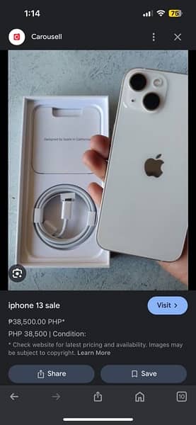 iphone 13 256gb 87 health with good condition PTA approved 6