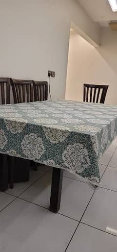 wooden dining table without chair 4ft x 7ft 0