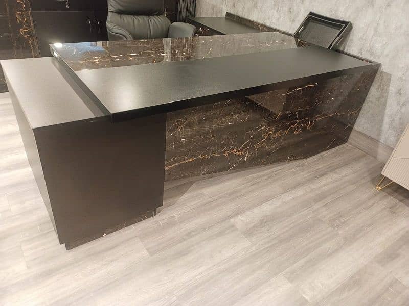 Executive office table and Credenza 2