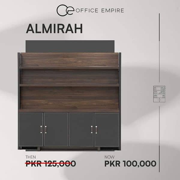 Executive office table and almirah 3