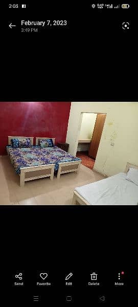 Furnished Rooms available reasonable Rent Call me at 0308-2881758 4