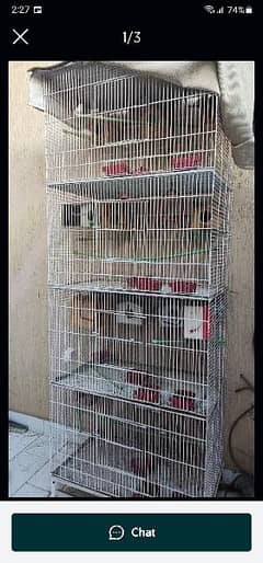 Cage Iron Made galvanized for birds