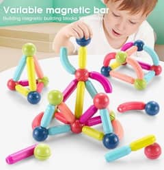 Magnetic Building Sticks toy set