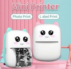 Mini thermal portable Bluetooth printer for kids and adults