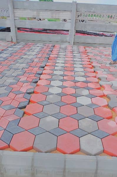 Royal outdoor Hexagonal concrete paver block 0