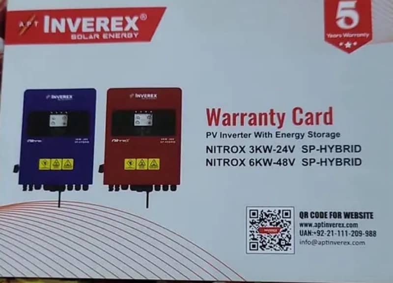 inverex Nitrox 6kw hybrid grid connected inverter ip65 2