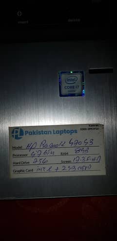 Laptop hp core i7 6th generation