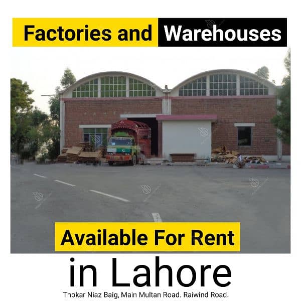 5 Kanal factory or Warehouse For Rent 0