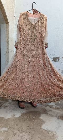 net bridal maxi with heavy embroidery urgent for sale in sargodha