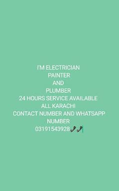 I'm electrician painter and plumber 0