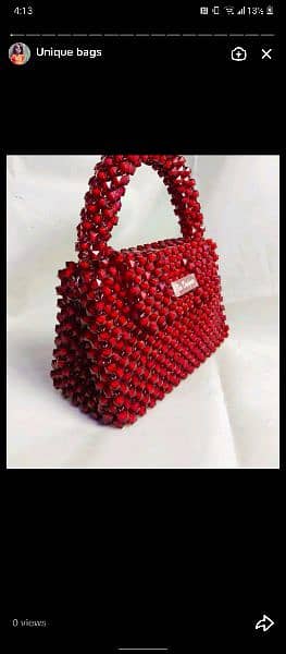 handmade luxury beads bag 1