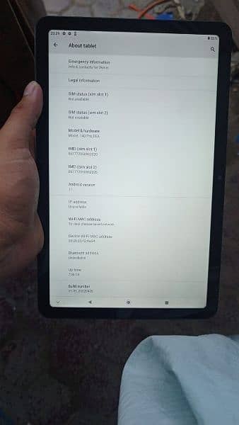 Teclast 8 GB ram 128 GB mem 11 android version  Dual sim non PTA 2