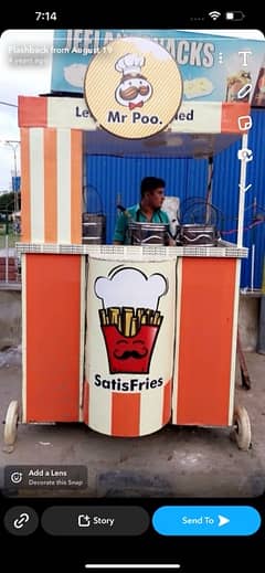 French Fries Kiosk - Fries Stall - Food stall - Food Kiosk - Cabin