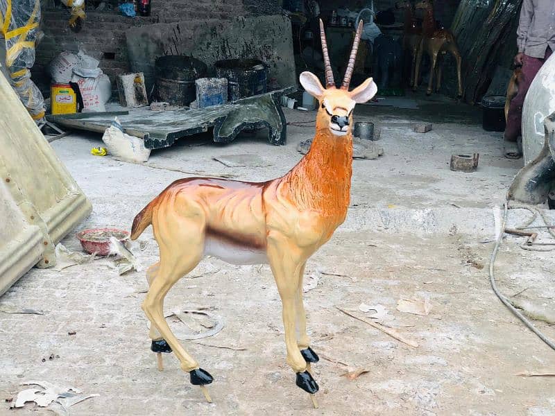 Markhor ibex Animal sculpture 3