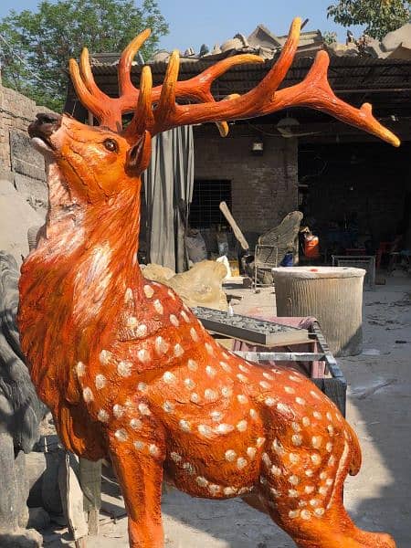 Markhor ibex Animal sculpture 4