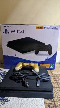 PS4 playstation 4 slim with box fresh with one controller cheap