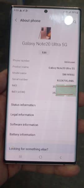 samsung note20 ultra 5G 8