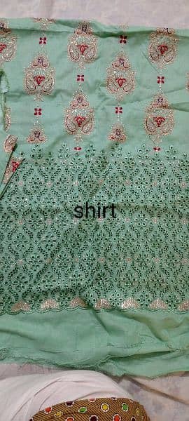 unstitched embroided lawn 3pc 3