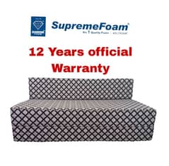 DIAMOND FOAM DOUBLE BED SOFA-CUM BED