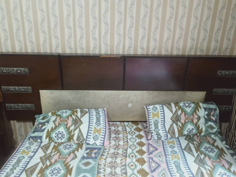 Double Bed Set For Sale 6*6 with Mattress 4