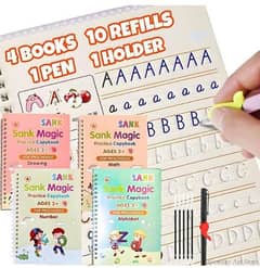 Kids learning Practice Book 4 pcs set.