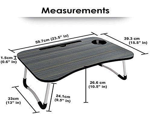 Gaming Laptop Table for Bed | Wood Portable Study Laptop Desk | 2