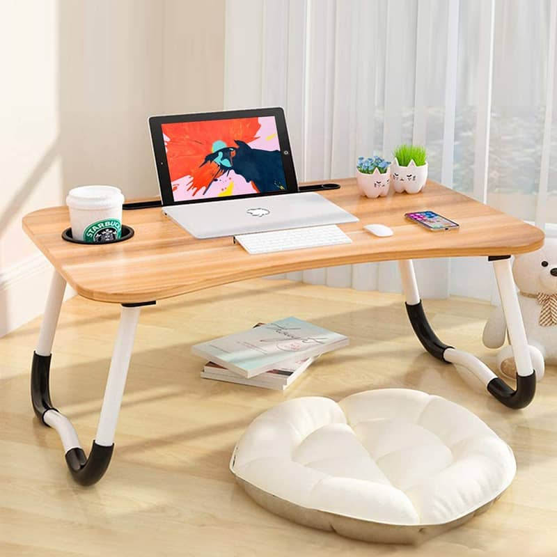 Gaming Laptop Table for Bed | Wood Portable Study Laptop Desk | 7