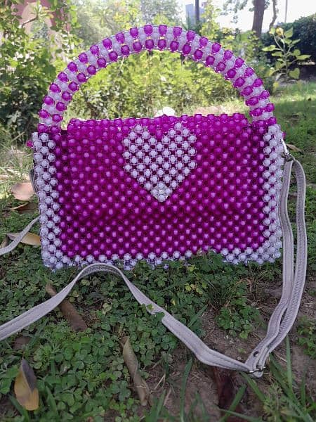 large size beaded bag 1