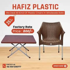 Plastic Chair And Tables . . Hafiz plastic 0300 5260777 0