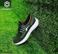 Men Breathable Mesh Casual sneakers -jF021: Green