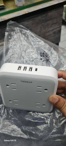 Tessan type C PD+ 3 USB A charger+6 ac output 0