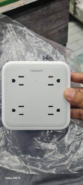 Tessan type C PD+ 3 USB A charger+6 ac output 4