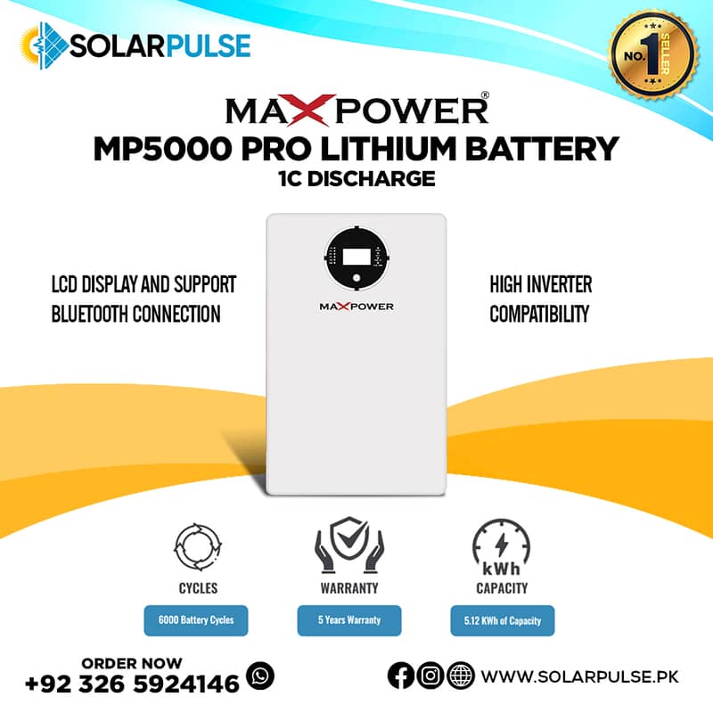 Maxpower Pro Mp5000 Lithium Battery New model 0