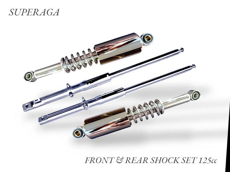 Superaga front and rear shock for 125cc 1