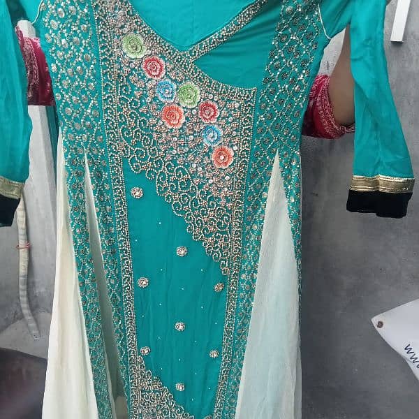 one bridal  lahnaga , mehndi dress or maxi  03257424186 12