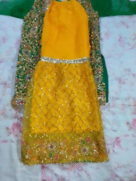 one bridal  lahnaga , mehndi dress or maxi  03257424186 19