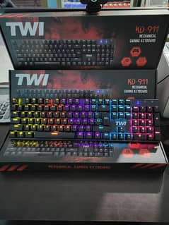 RGB Mechanical Blue Switches Professional Gaming Keyboard TW KD-911 0