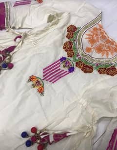 Branded preloved frock wd dupatta (brand Rang ja) 0