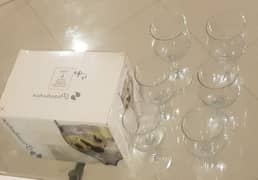 Made in Turkey PASABAHCE very fine glass goblets