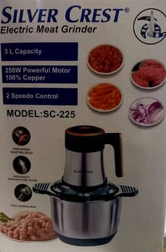 silver crest electric meat grinder