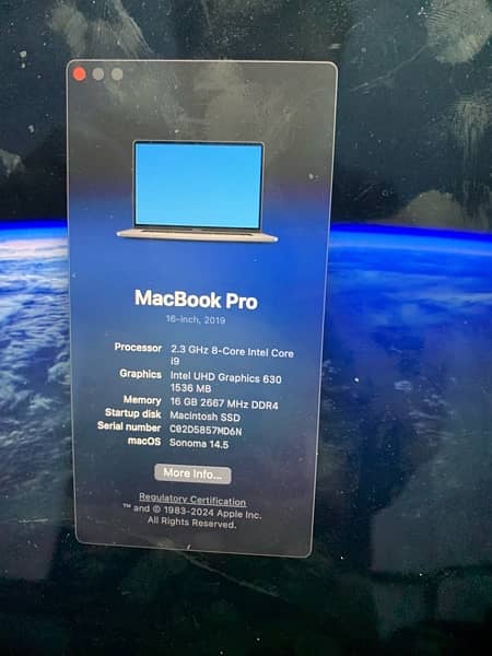 MacBook Pro 2019 i9 16 inch 3